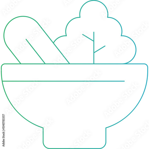 Salad icon single icon vector illustration