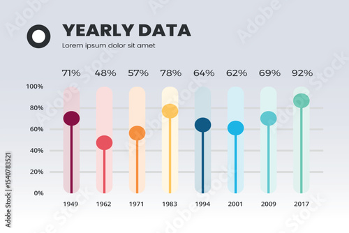Business Growth Infographic with Sequential Steps
