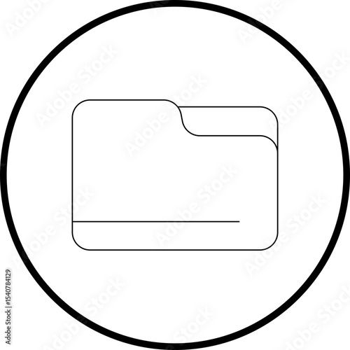 Folder icon single icon vector illustration