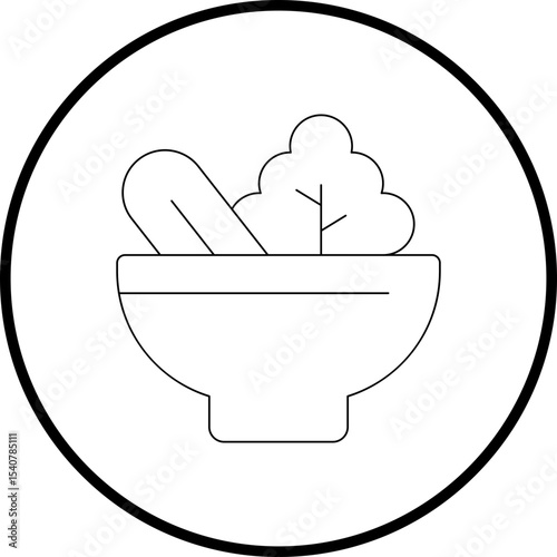Salad icon single icon vector illustration