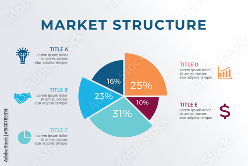 6 Step Circular cuttedfor Business Infographic with  Workflow and Flat Icons