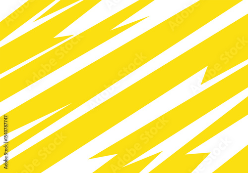 Retro-inspired abstract yellow pattern with sharp spikes and wavy zigzag accents.