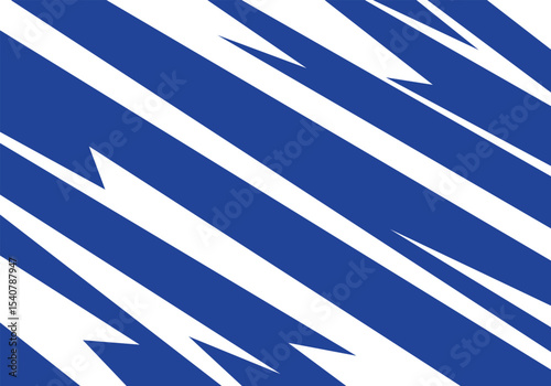 Electric-hued composition with aggressive spikes and meandering zigzag details.