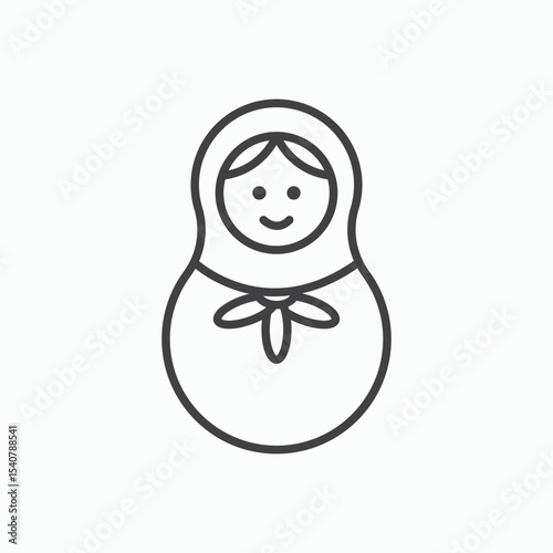 Nesting dolls icon