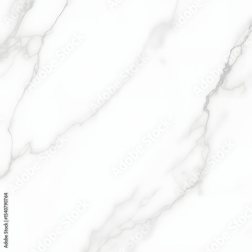 Elegant White Marble Texture with Subtle Gray Veins for Modern Design