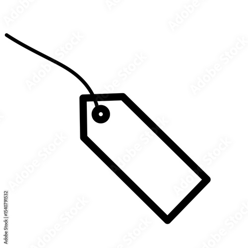 blank price tag. price tag icon. vector illustration of price tag, brand, discount of a product.