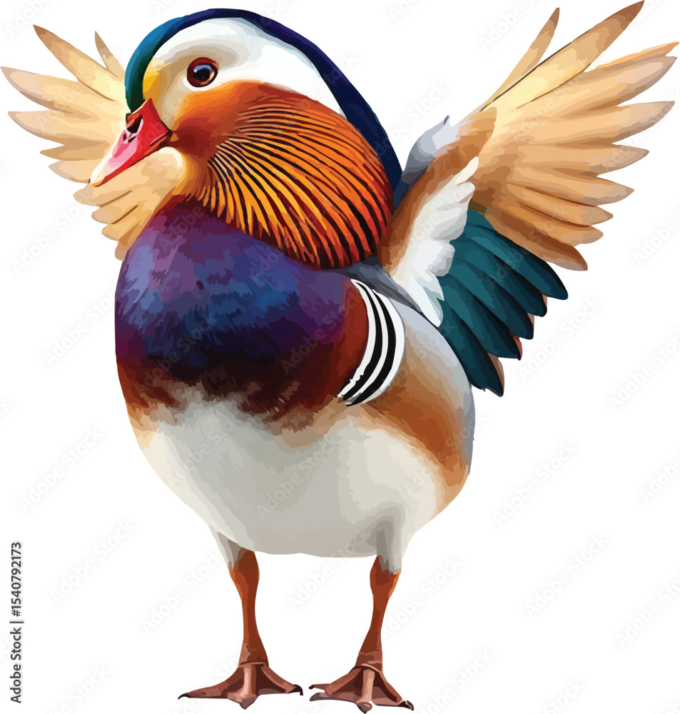 Fototapeta premium mandarin duck