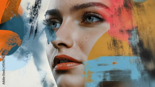 Vibrant Portraits with Artistic Brush Strokes