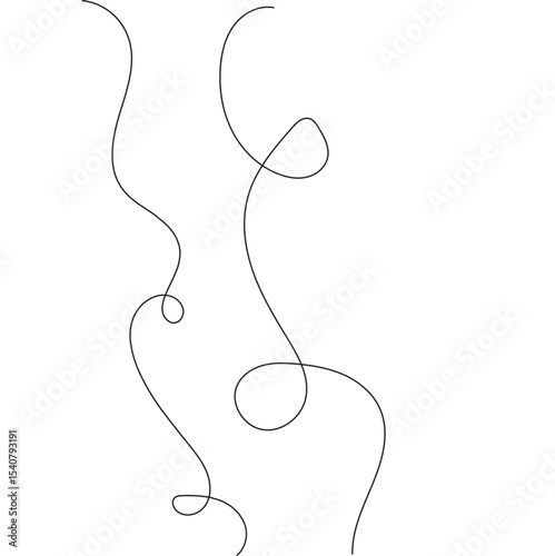 Elegant Abstract Line Art Design Minimalist Swirl Background for Modern Decor