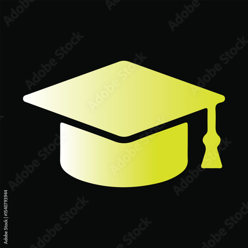 Graduation cap vector icon
