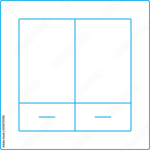 Division single icon vector illustration