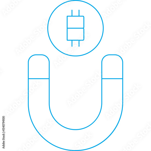 Magnet single icon vector illustration