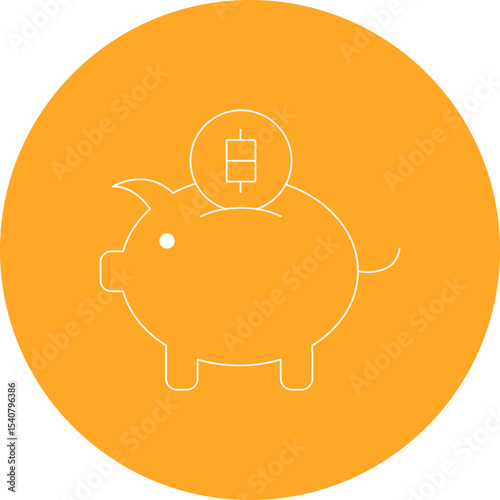 Money saver single icon vector illustration