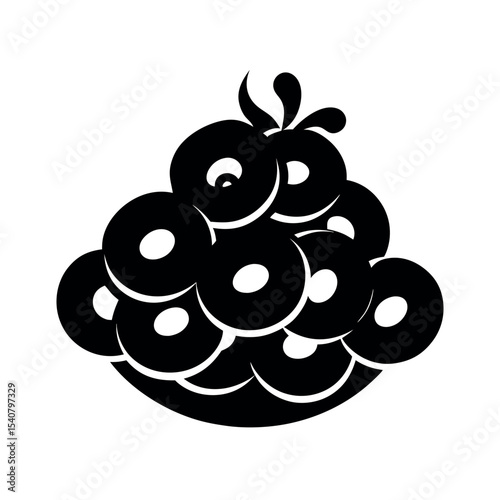 Cheerios Black Silhouette Vector Graphic Two