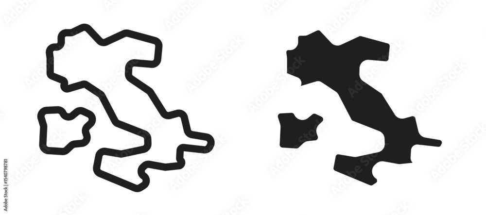 Fototapeta premium Italy flag icon