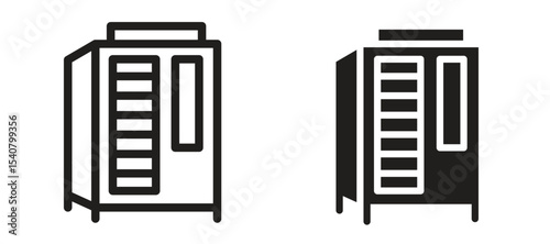 Infrared heat cabin icon