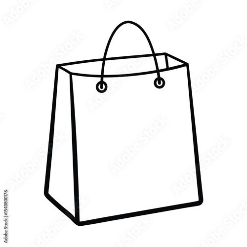 Generic shopping bag design a versatile vector illustration for retail e commerce and branding projects