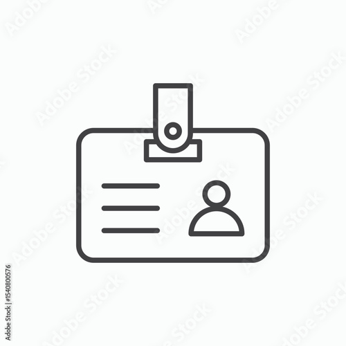 ID badge icon