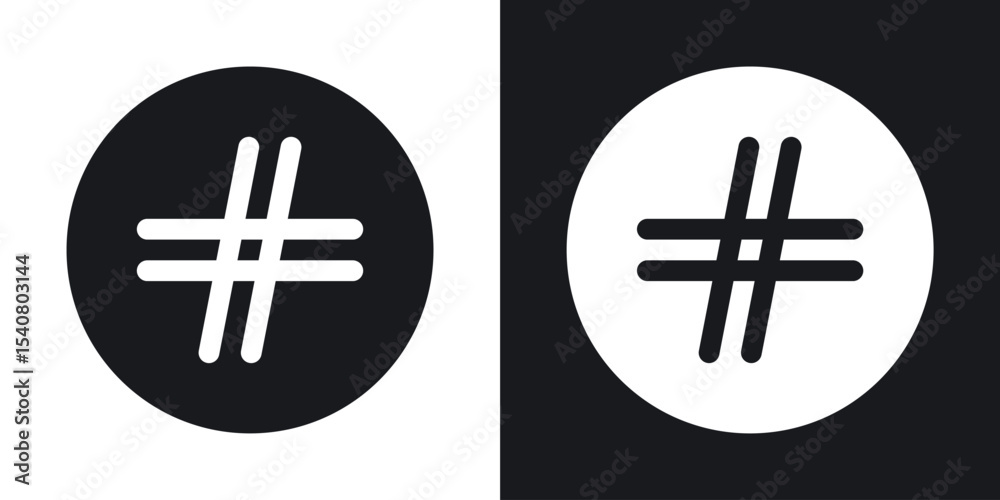 Obraz premium Hashtag icon