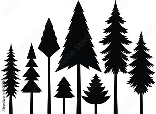 silhouette-vector-of-8-different-pine-trees-in-bla.eps