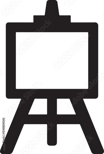 Easel Icon Simple, Clean Vector Illustration for Art, Design, and Creativity Projects