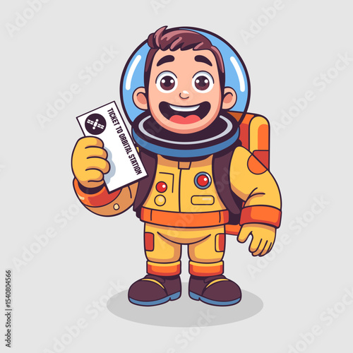 Astronaut exploring outer space