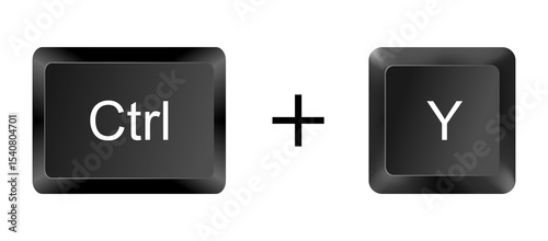 Ctrl + Y Shortcut Key Icon – Redo