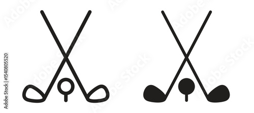 Golf club icon