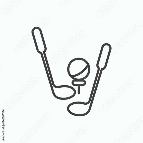 Golf club icon