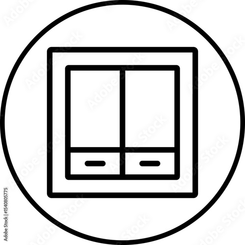 Division single icon vector illustration