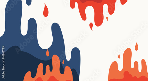 Abstract Expressionism With Colorful Splashes And Drips A Modern Artistic Interpretation of Nature