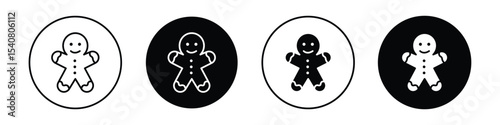 Gingerbread man icon