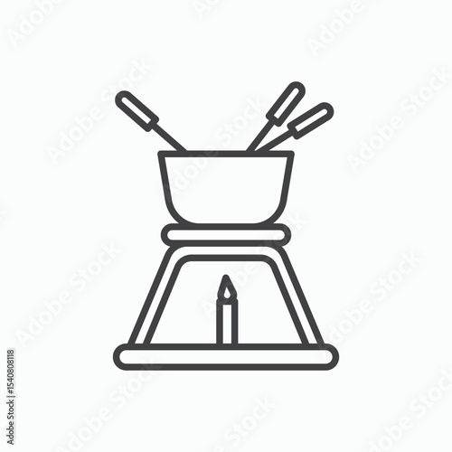 Fondue pot icon