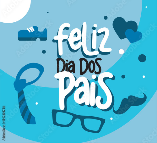 Dia dos pais - card feliz 