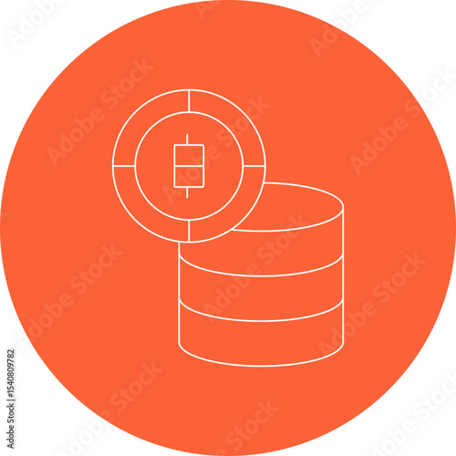 SQL single icon vector illustration