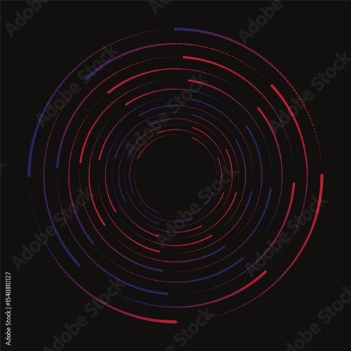 Thousand Red Techno Background