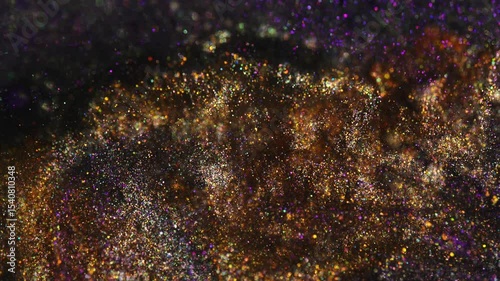 Dynamic fusion of glitter and color