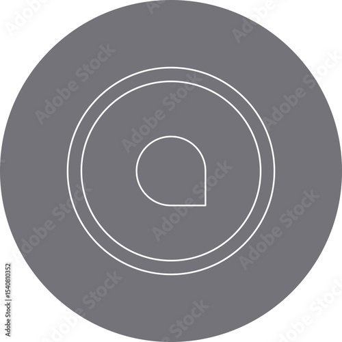 Crypto coin 7 single icon vector illustration