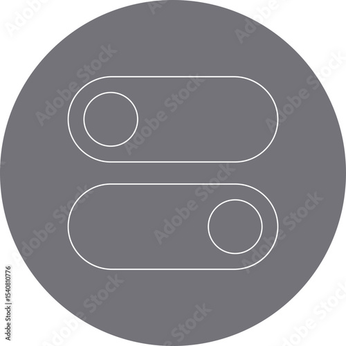 On off button single icon vector illustration