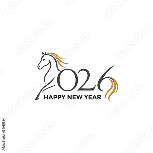 Happy New Year 2026 . Year of the Horse