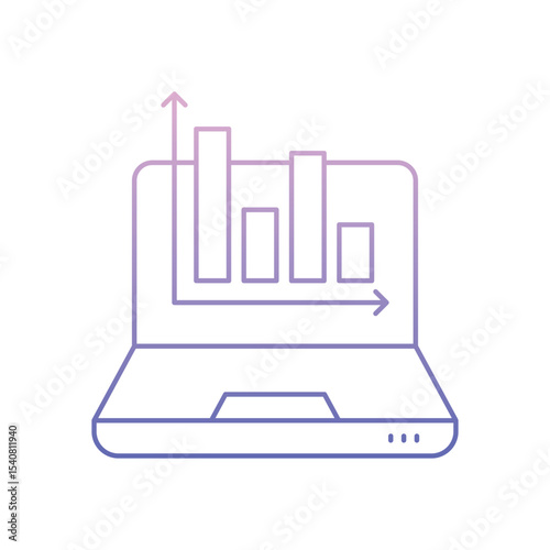 Computer Analysis Vector icon