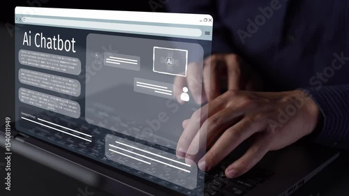 AI Virtual Assistant Artificial Intelligence Chatbot Controlled by Prompt Engineering for Explainable Generative AI information and LLM Deep Learning Technology for Smart Business Work Support. Muxer