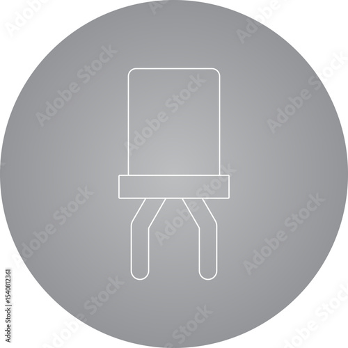 Bulb 1 single icon vector illustration