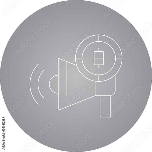 Coin alarm single icon vector illustration