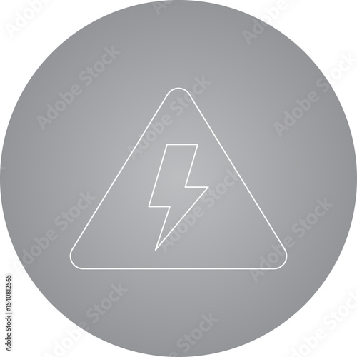 Current sign single icon vector illustration