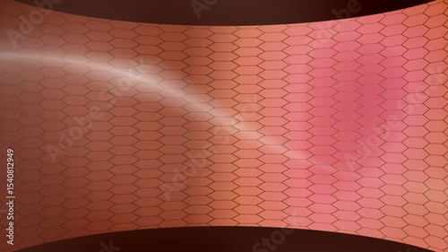Abstract red background with flowing red lines and wave patterns in modern design style