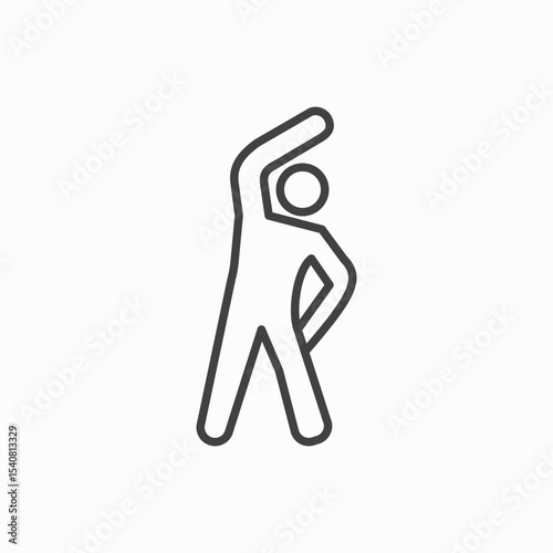 Fitness exercise icon