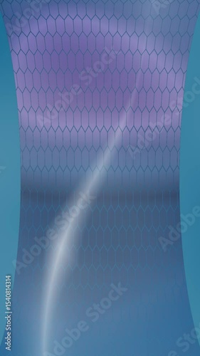 Smooth abstract blue background with circular light patterns and futuristic digital lines