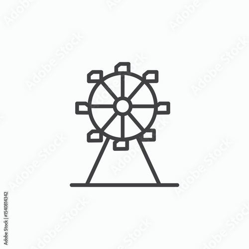 Ferris wheel icon