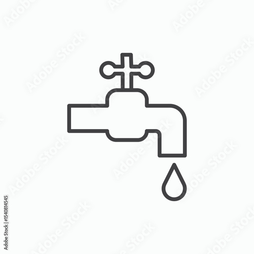 Faucet drip icon